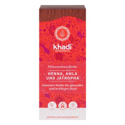 KHADI  Henn&eacute; Naturel Avec Amla et Jatropha Red 100gr 100 gr