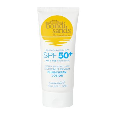 BONDI SANDS SPF50+ water resistant 4hrs coconut beach sunscreen lotion 150 ml