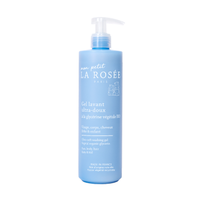 LA ROSEE La Ros&eacute;e Gel Lavant &agrave; la Glyc&eacute;rine V&eacute;g&eacute;tale Bio - Flacon-Pompe 400 ml