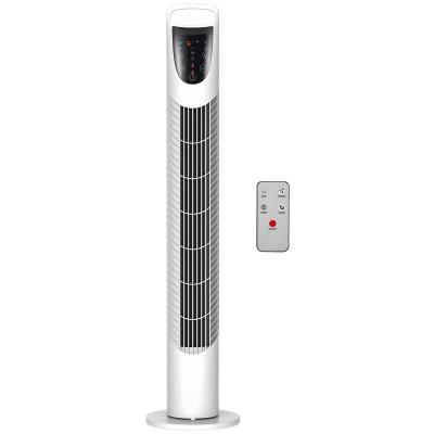 HOMCOM Ventilateur colonne tour osci 18x18x78cm Blanc