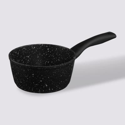 FIVE SIMPLY SMART Casserole en aluminium - D. 16 cm - Effet pierre noire