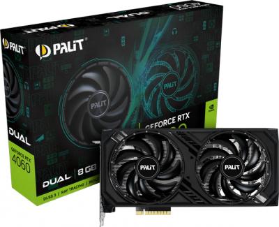 PALIT Carte graphique nvidia geforce rtx 4060 dual 8go NE64060019P1-1070D