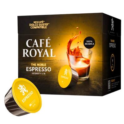 CAFE ROYAL Caf&eacute; capsules espresso compatible Dolce Gusto, Caf&eacute; Royal (x 16) 