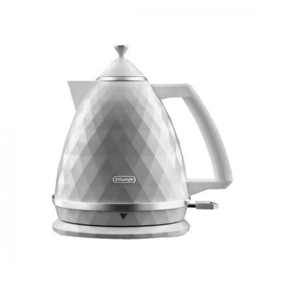 DELONGHI Bouilloire &eacute;lectrique  Brillante KBJX2001.W - 1,7 L, blanche