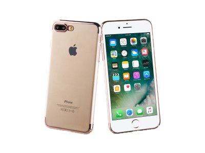 ASCENDEO Coque de protection Muvit Crystal iPhone 7/9 or rose