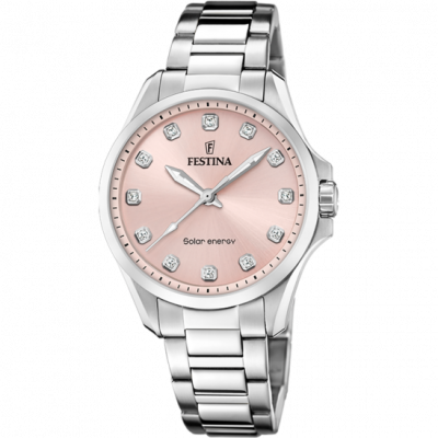 FESTINA  Solar Energy F20654/2 Rose Acier Inoxydable Femme