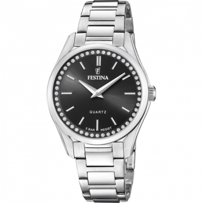 FESTINA Montre  F20583/4 Noir, Bracelet Acier Inoxydable, Femme