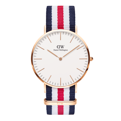 DANIEL WELLINGTON  DW Montre Classic Canterbury 40mm Or rose