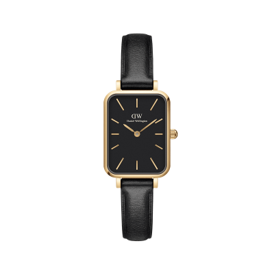 DANIEL WELLINGTON  DW Montre 20x26mm Quadro Pressed Sheffield Black Gold