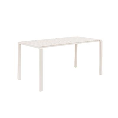 ZUIVER Vondel - Table &agrave; manger de jardin en m&eacute;tal 168x87cm - Couleur - Beige