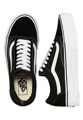 VANS  Old Skool Platform, Baskets Femme, Noir Black White Y28, 36 EU