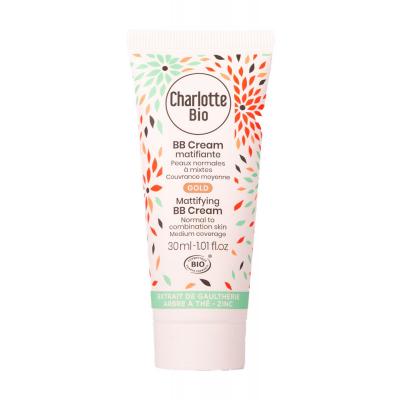 CHARLOTTE BIO  - BB cream matifiante gold- peaux mixtes Creme 30 ml