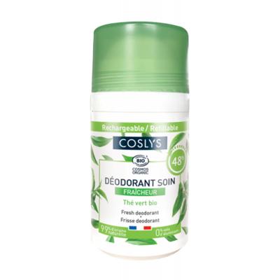 COSLYS D&eacute;odorant soin fra&icirc;cheur Th&eacute; vert bio 