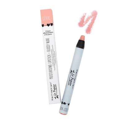 BEAUTY MADE EASY Rouge &agrave; L&egrave;vres Z&eacute;ro D&eacute;chet - Glossy Nude - Le Papier Coral