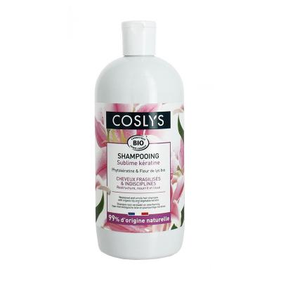 COSLYS  - Shampoing BIO cheveux fragilis&eacute;s lys et k&eacute;ratine 500 ml