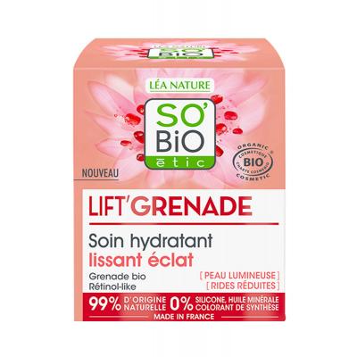 LEA NATURE SO BIO ETIC Soin Hydratant Bio Lissant & Eclat - Lift'Grenade - SO'BiO &eacute;tic