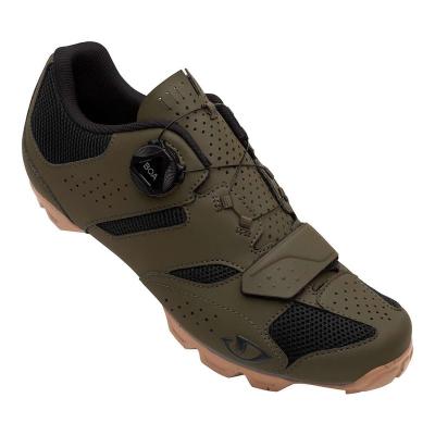 GIRO  Mixte Cylinder II Chaussures de Cyclisme, Olive/Gomme, 40 EU