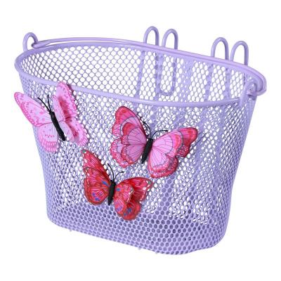 BASIL Panier de velo avant ou arriere  jasmin butterfly junior lila