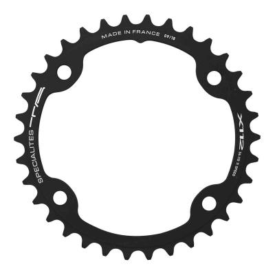 SPECIALITES T.A. Plateau v&eacute;lo de route Ta 2x11v (46 &agrave; 53 dents) ext&eacute;rieur noir Diam