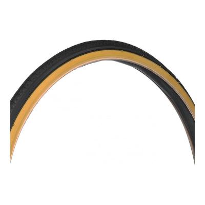 DELI TIRE Pneu v&eacute;lo City Deli S-172 renforc&eacute; anti-crevaison 2,5mm TR noir-brun