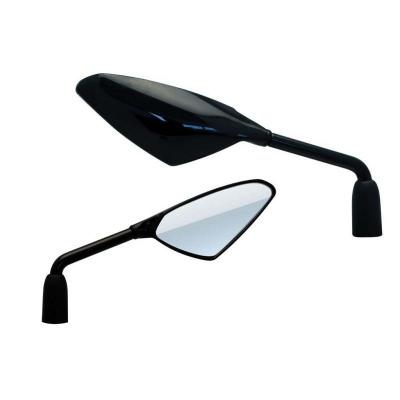 VICMA Paire De R&eacute;troviseur  Noir Brillant Avec Tige En M10 Pour Moto Scooter Neuf