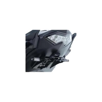 R&G Support de plaque d&acute;immatriculation  Racing noir Kawasaki Versys