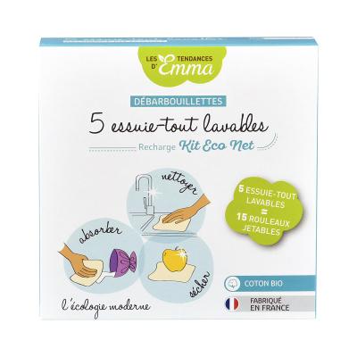 LES TENDANCES D EMMA Les Tendances d'Emma - Recharge 5 d&eacute;barbouillettes - coton bio