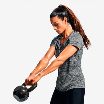 UNDER ARMOUR Maillot manches courtes femme  twist tech gris noir