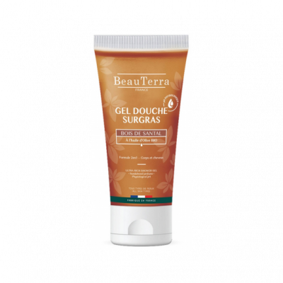 BEAUTERRA  Gel Douche Surgras Bois de Santal 100ml
