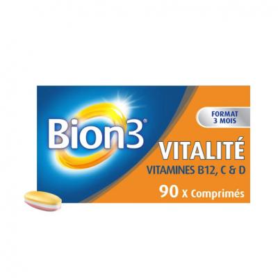 BION 3 Compl&eacute;ment Alimentaire Vitalit&eacute;  - La Boite De 90 Comprim&eacute;s