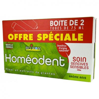 HOMEODENT  -  Dentifrice Soin Gencives Sensibles Anis Lot de 2