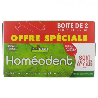 HOMEODENT Dentifrice Soin Complet Gencive Chlorophylle 2x75ml  Boiron