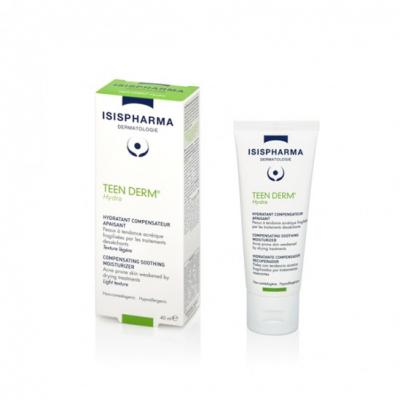 ISISPHARMA  Teen Derm Hydra Hydratant Compensateur et Apaisant 40 ML - Tube 40 ml