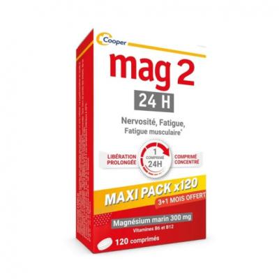 MAG 2  24H Nervosit&eacute;, Fatigue et Fatigue Musculaire 120 Comprim&eacute;s