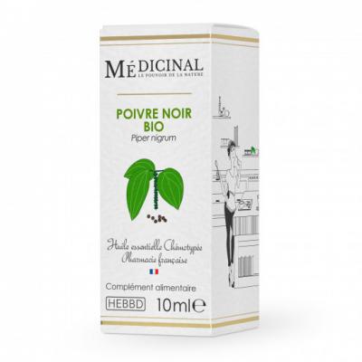 MEDIPRIX  Medicinal Huile Essentielle Poivre Noir Bio 10ml