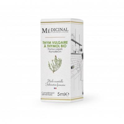 MEDIPRIX  Medicinal Huile Essentielle Bio Thym &agrave; Thymol 10ml