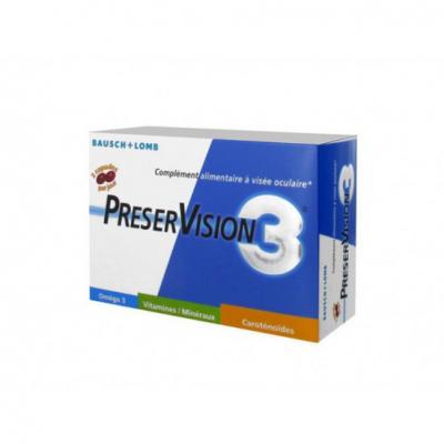 BAUSCH + LOMB  Preservision3 60 Caps - Bo&icirc;te 60 capsules