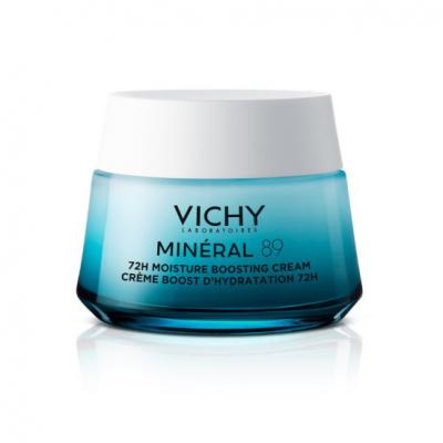 VICHY  Mineral 89-Cr&egrave;me boost hydratation Tous types de peau-Pot 50ml