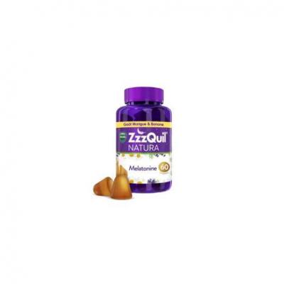 ZZZQUIL  Sommeil Mangue et Banane Gommes 60uts