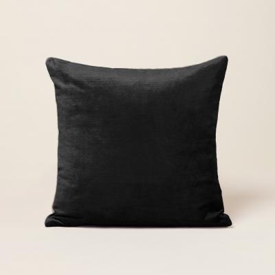 Housse De Coussin Castiglione Noir Et Taupe - Madura