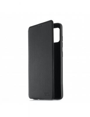 WE  Etui folio CLASSIQUE SAMSUNG GALAXY A12 Noir: anti-chocs - l&eacute;ger - ultra-fin