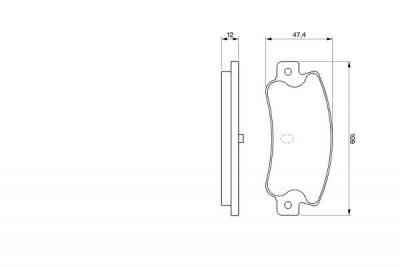BOSCH Plaquettes de frein arriere  0 986 461 770 (Jeu de 4)