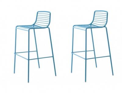 Tabouret de bar Lot de 2 tabourets de bar Summer bleu
