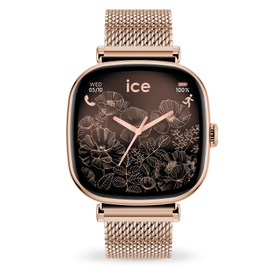 ICE WATCH ICE smart SQ 2.0 carr&eacute;e 1.70 Rose-Gold Milanese S
