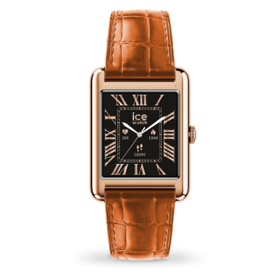 ICE WATCH ICE smart TKS 2.0 rectangulaire 1.41 Rose-Gold Cognac M