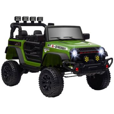 AIYAPLAY Buggy &eacute;lectrique enfant -  - t&eacute;l&eacute;commande 2.4Ghz - 2 moteurs 12 V - 3 vitesses - vert