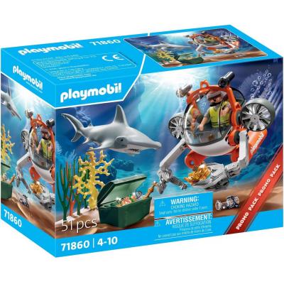 Playmobil Chasse Au Tr&eacute;sor Avec Un Jeu De Construction De Sous-marin