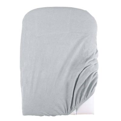 DOUX NID Housse de matelas &agrave; langer unie - Perle - 50 X 75 cm