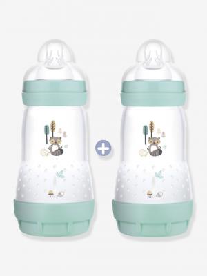 MAM  Biberon Anti-Colique Debit 2 Nature Aqua 2x260ml
