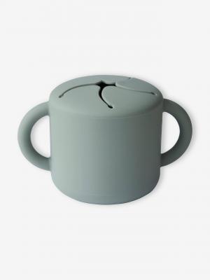 MUSHIE Tasse &agrave; go&ucirc;ter  en silicone vert